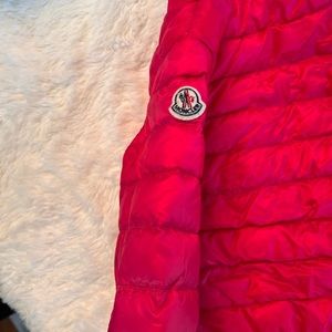 Moncler Hot pink lightweight jacket